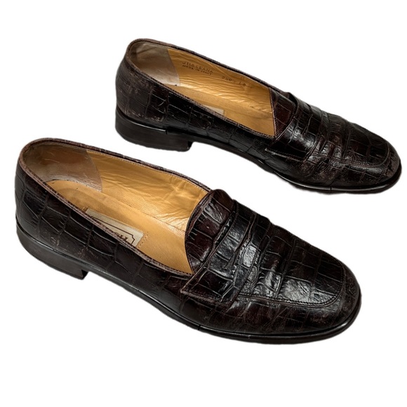 Vintage Coach Brown Leather Penny Loafers Size 8 1/2 B - Picture 10 of 10